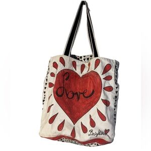 Brighton Love Is All You Need Canvas Tote Bag